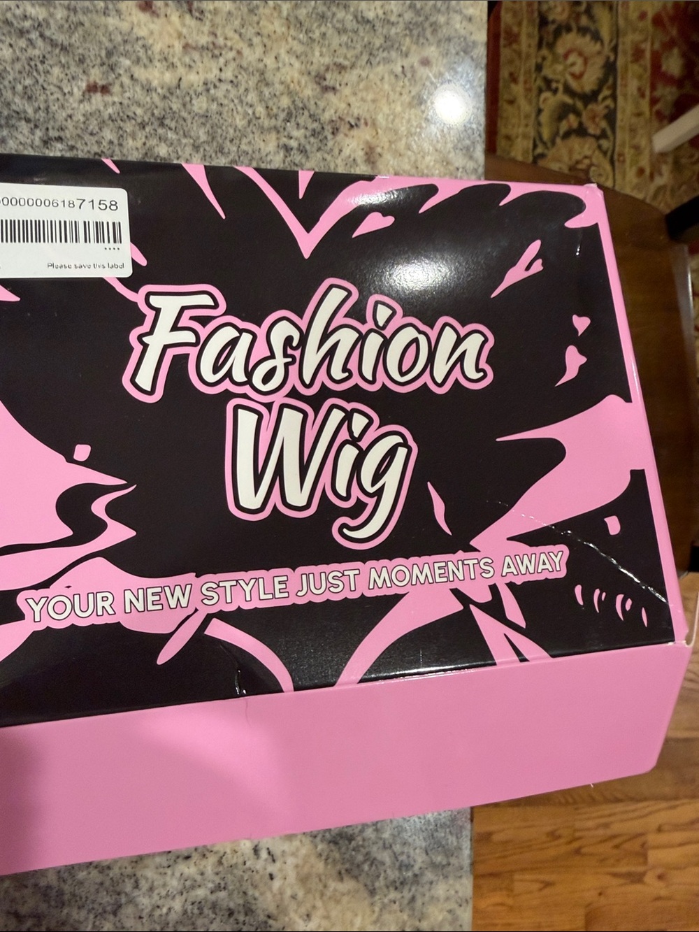 Black Wavy Wig NWT just took out for picture - Picture 3 of 4